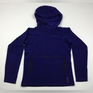 Melanzana Women's Small MicroGrid Fleece Hoodie Blueish Purple Leadville CO